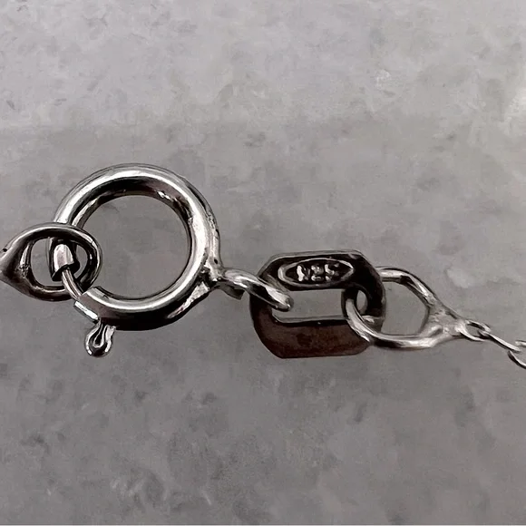 Sterling Silver Hamsa Pendant Necklace - Picture 9 of 10